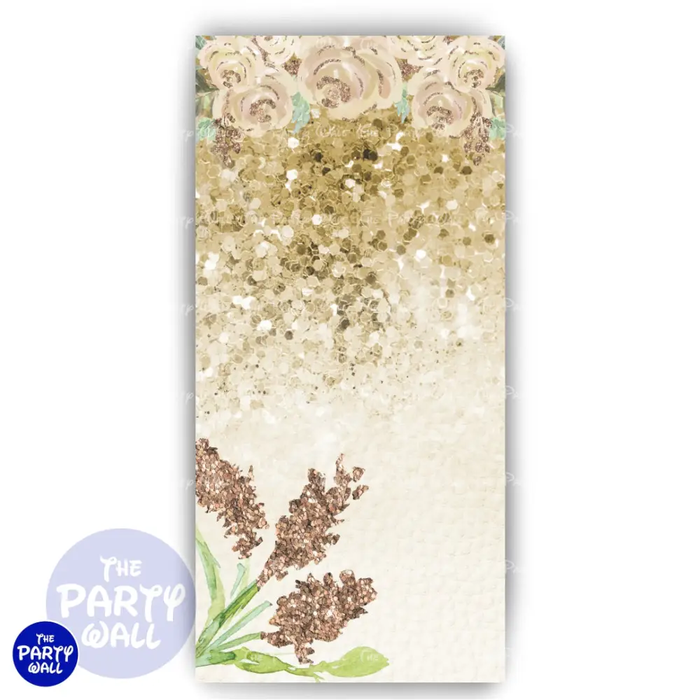 Quince ños - Funda para mampara de punta redonda o rectangular The Party Wall