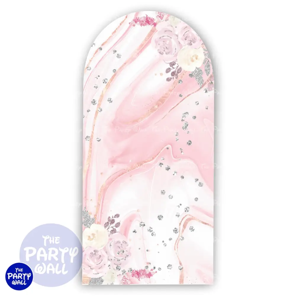 Quince ños - Funda para mampara de punta redonda o rectangular The Party Wall