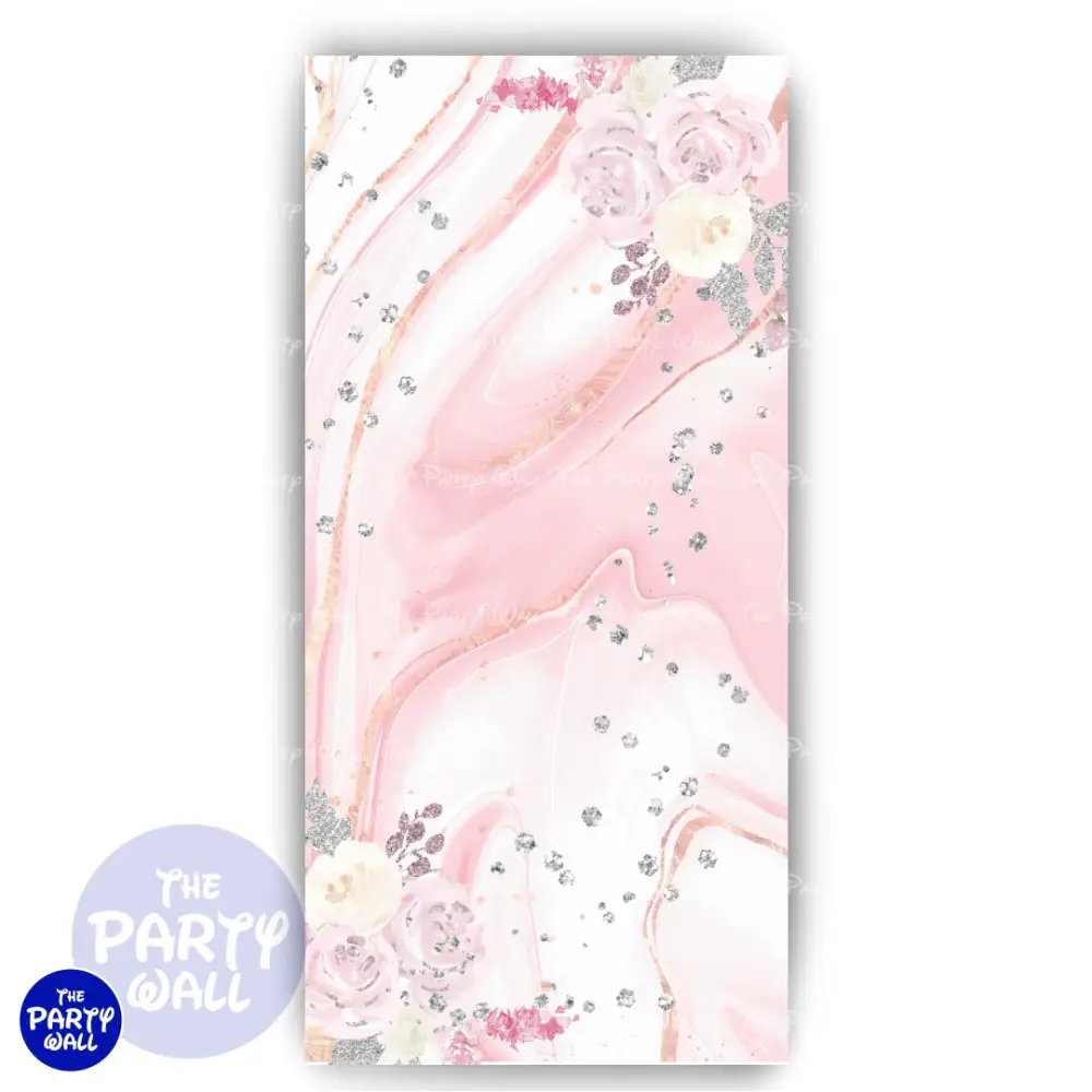 Quince ños - Funda para mampara de punta redonda o rectangular The Party Wall
