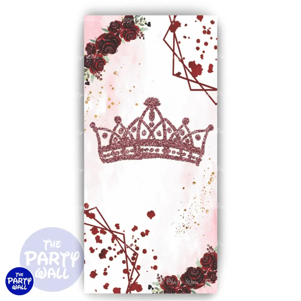 Quince ños - Funda para mampara de punta redonda o rectangular The Party Wall