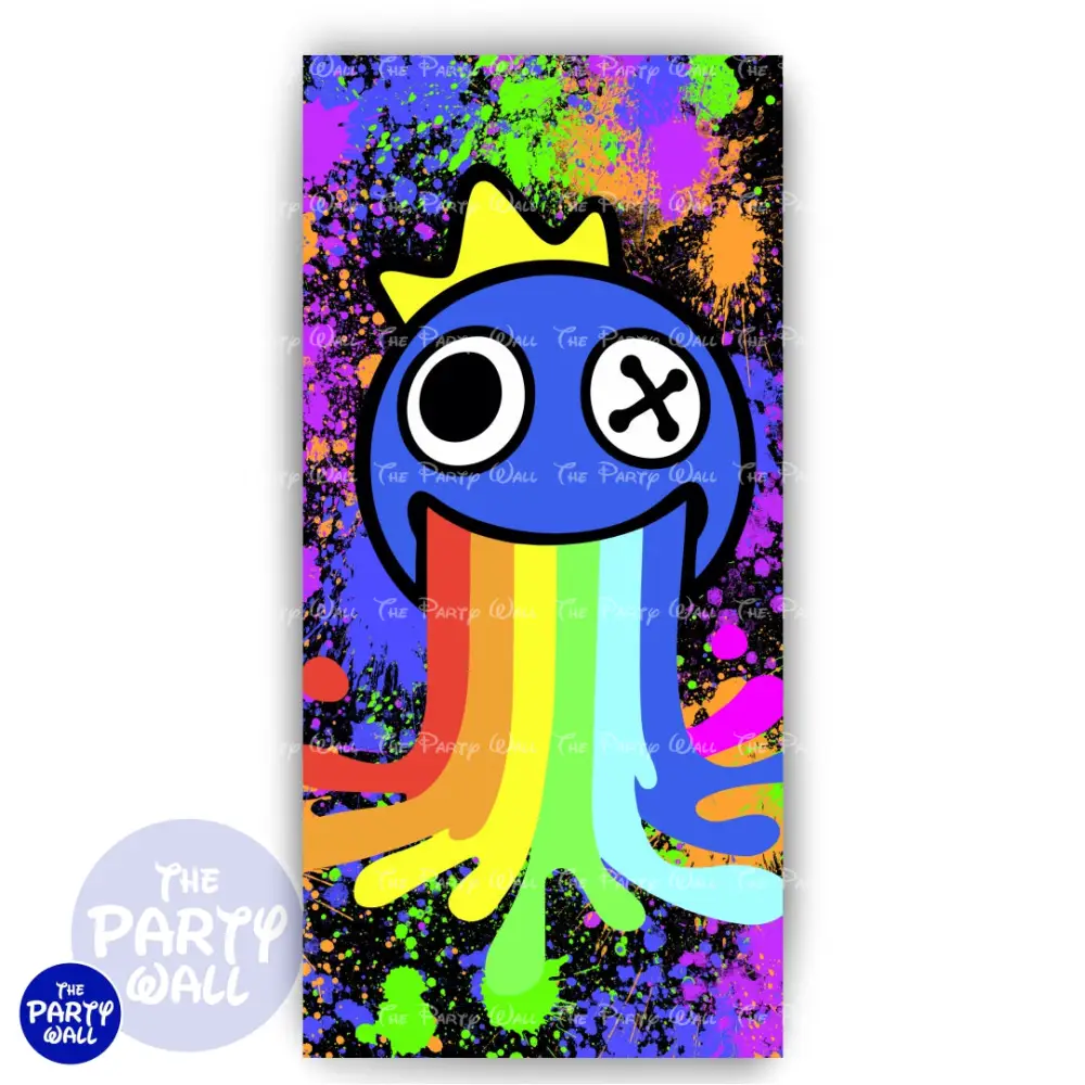Rainbow Friends - Funda para mampara de punta redonda o rectangular The Party Wall