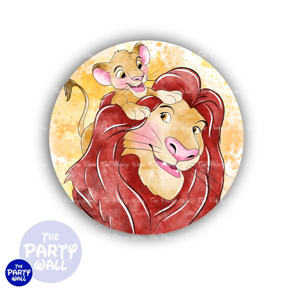El Rey León - Funda para mampara circular The Party Wall