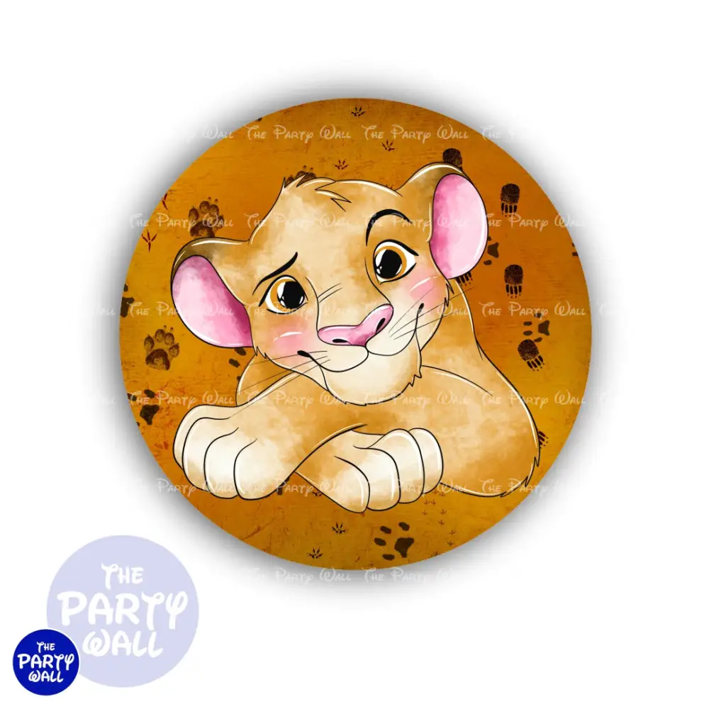 El Rey León - Funda para mampara circular The Party Wall
