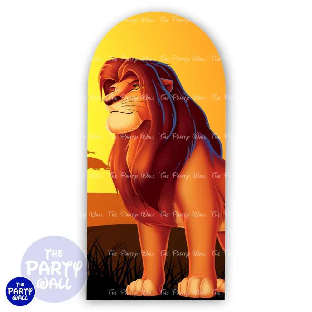 El Rey León - Funda para mampara de punta redonda o rectangular The Party Wall