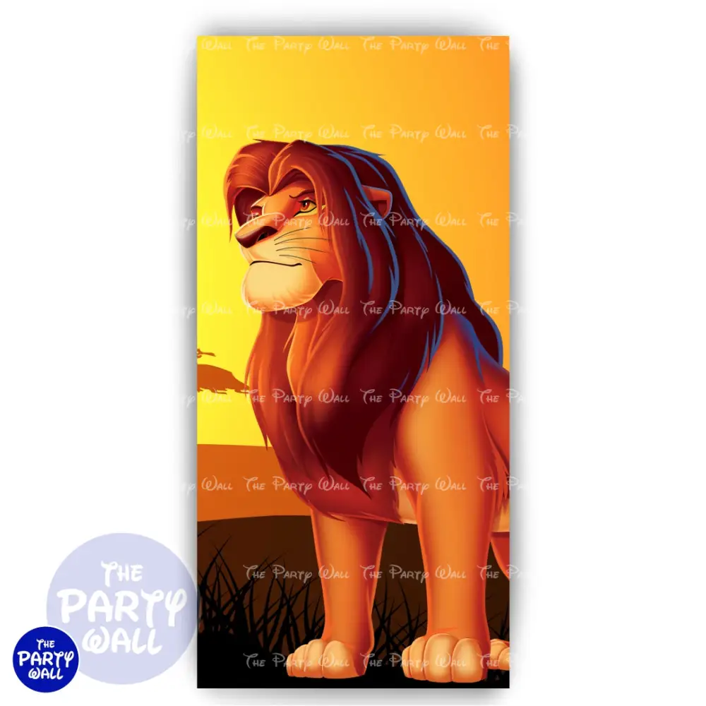 El Rey León - Funda para mampara de punta redonda o rectangular The Party Wall