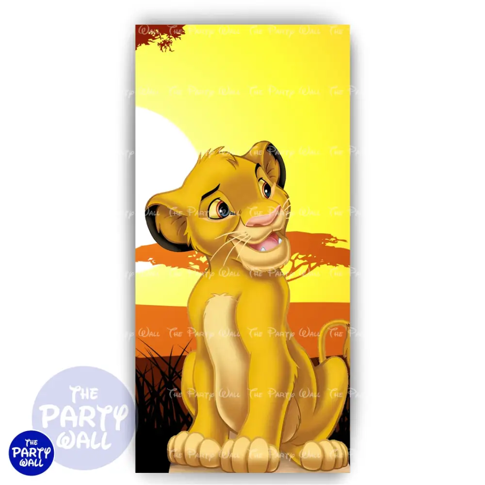El Rey León - Funda para mampara de punta redonda o rectangular The Party Wall