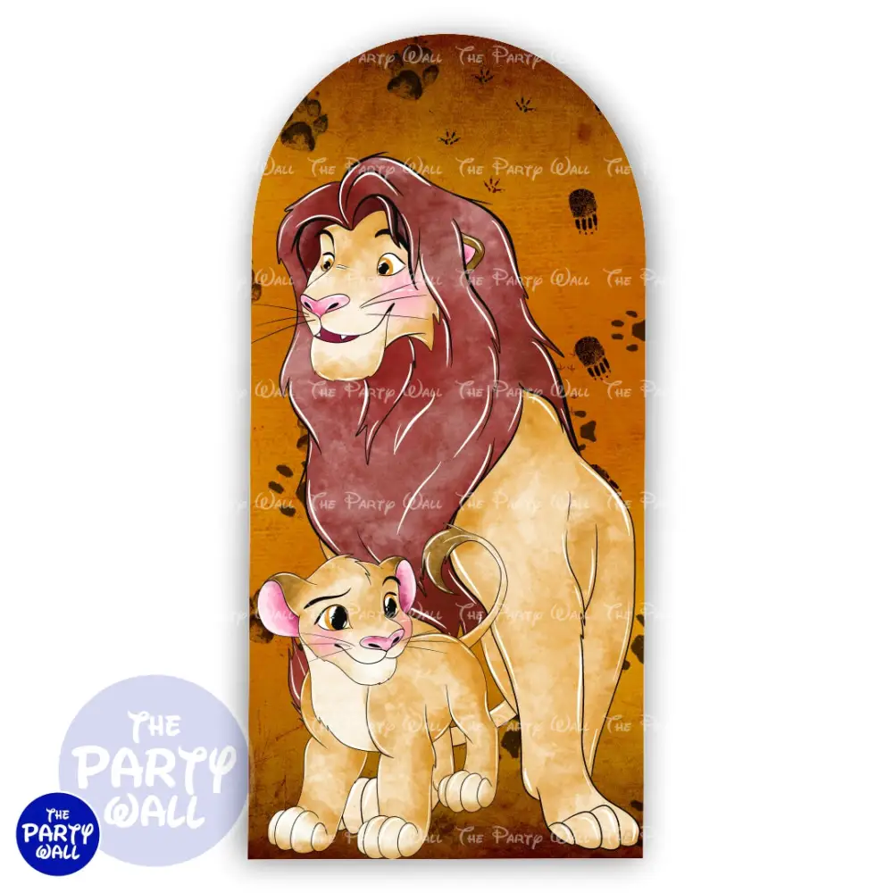 El Rey León - Funda para mampara de punta redonda o rectangular The Party Wall