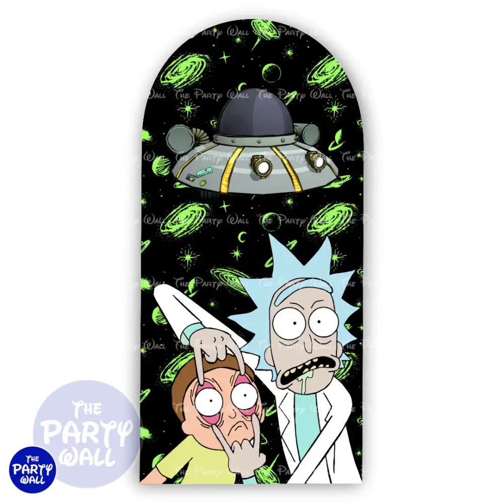 Rick y Morty - Funda para mampara de punta redonda o rectangular The Party Wall