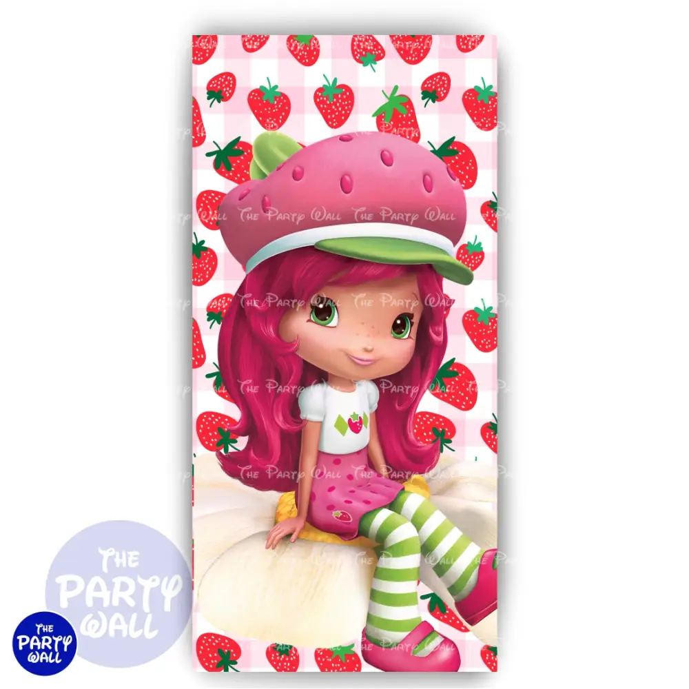 Rosita Fresita - Funda para mampara de punta redonda o rectangular The Party Wall