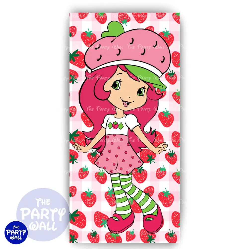 Rosita Fresita - Funda para mampara de punta redonda o rectangular The Party Wall
