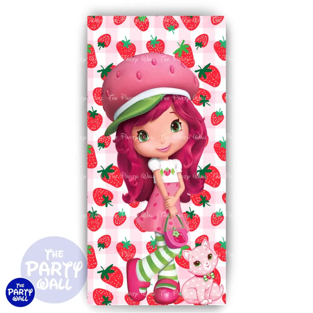 Rosita Fresita - Funda para mampara de punta redonda o rectangular The Party Wall