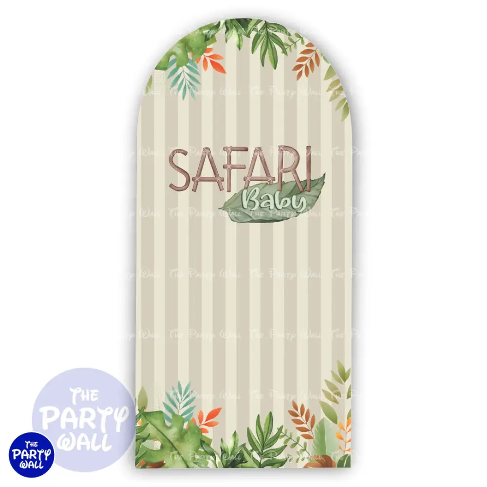 Safari Cute - Funda para mampara de punta redonda o rectangular The Party Wall