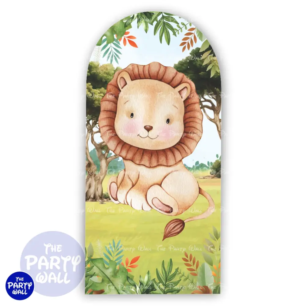 Safari Cute - Funda para mampara de punta redonda o rectangular The Party Wall