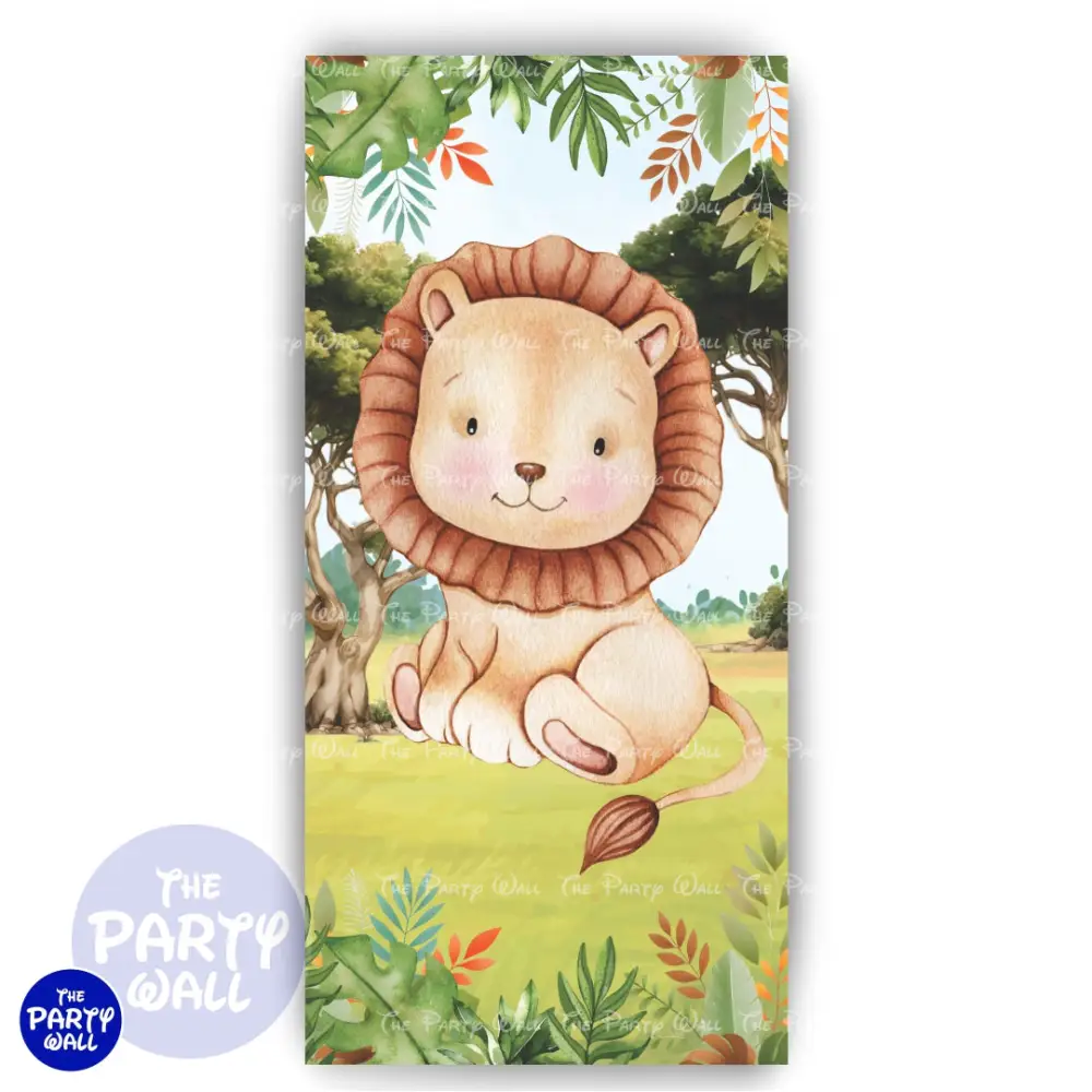 Safari Cute - Funda para mampara de punta redonda o rectangular The Party Wall