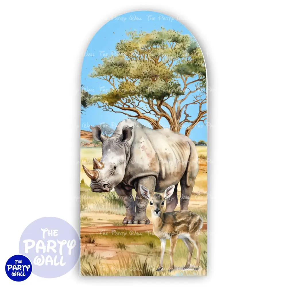 Safari - Funda para mampara de punta redonda o rectangular The Party Wall