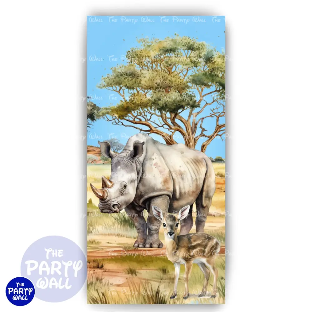 Safari - Funda para mampara de punta redonda o rectangular The Party Wall