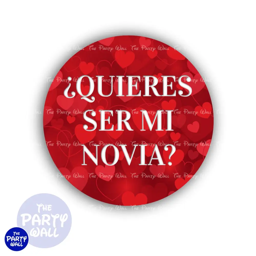 San Valentín - Funda para mampara circular The Party Wall