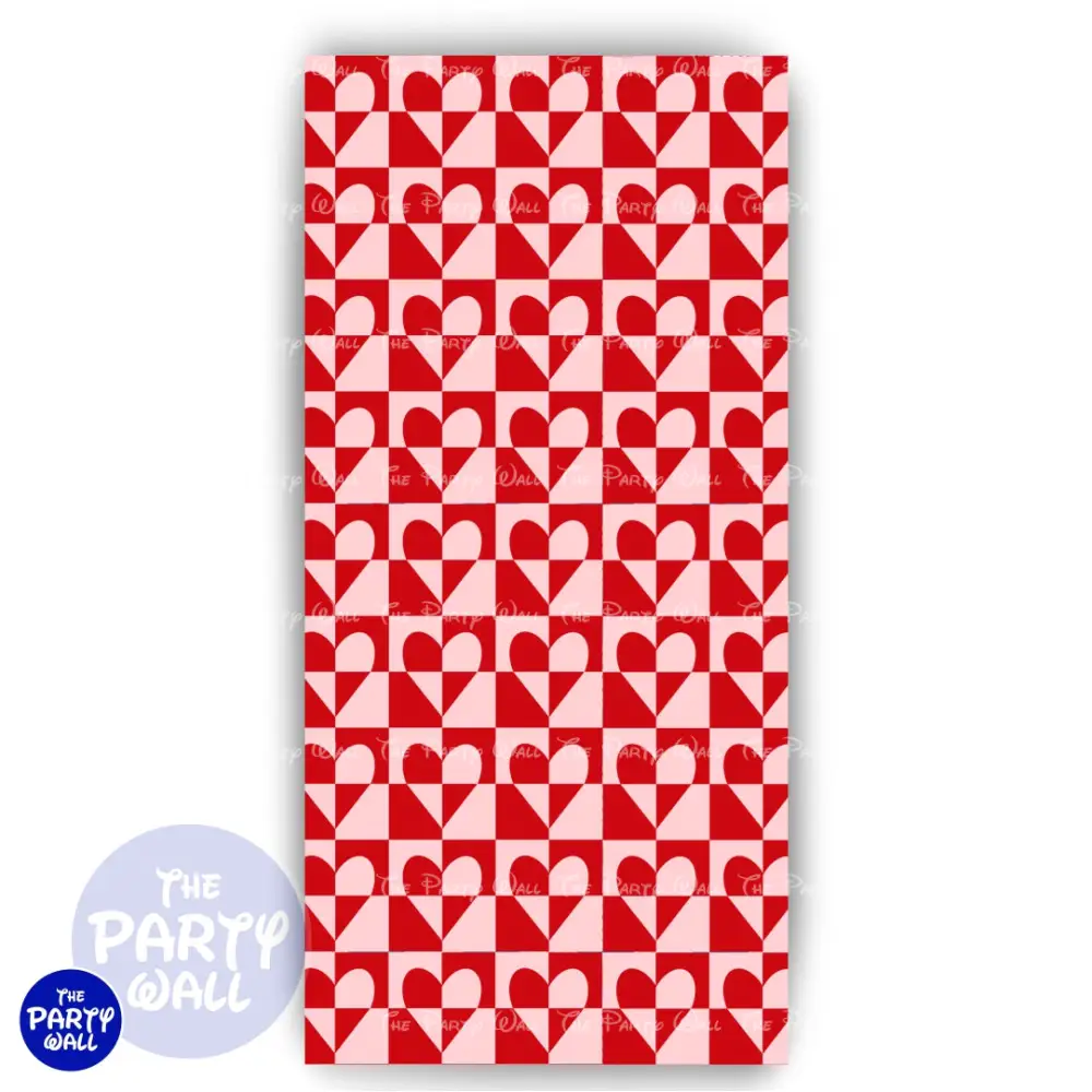 San Valentín - Funda para mampara de punta redonda o rectangular The Party Wall