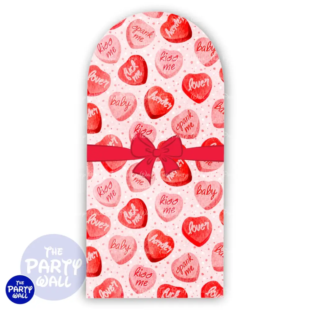 San Valentín - Funda para mampara de punta redonda o rectangular The Party Wall