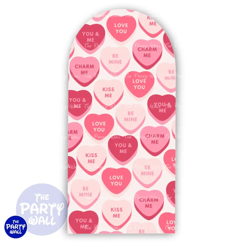 San Valentín - Funda para mampara de punta redonda o rectangular The Party Wall