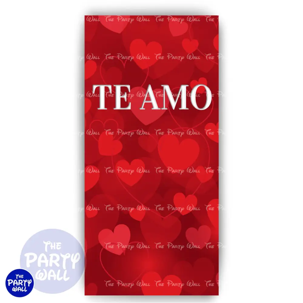 San Valentín - Funda para mampara de punta redonda o rectangular The Party Wall