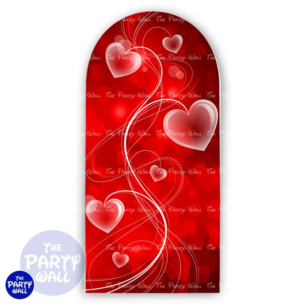 San Valentín - Funda para mampara de punta redonda o rectangular The Party Wall