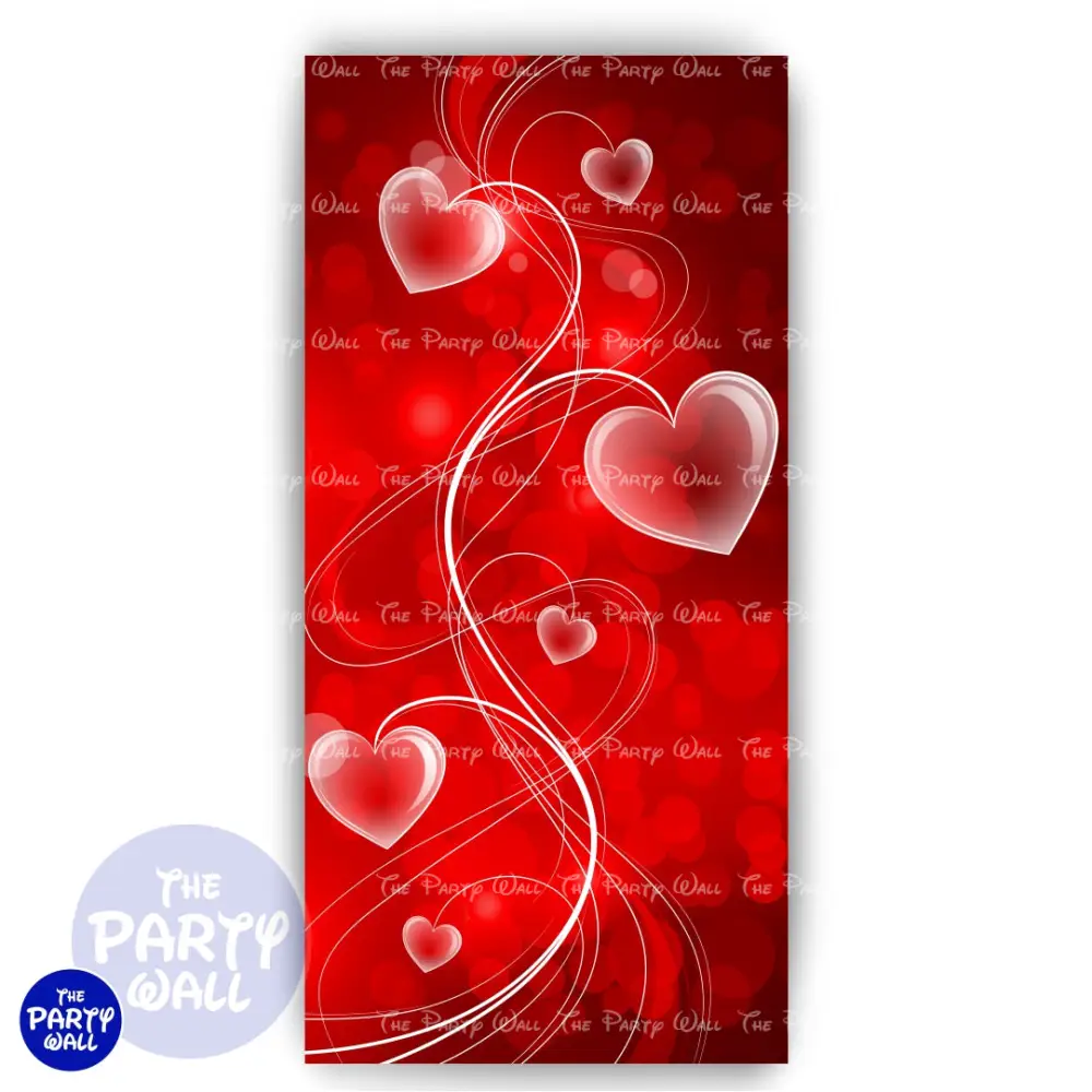 San Valentín - Funda para mampara de punta redonda o rectangular The Party Wall
