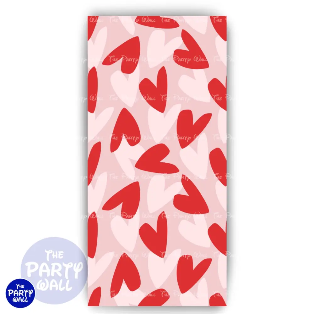 San Valentín - Funda para mampara de punta redonda o rectangular The Party Wall