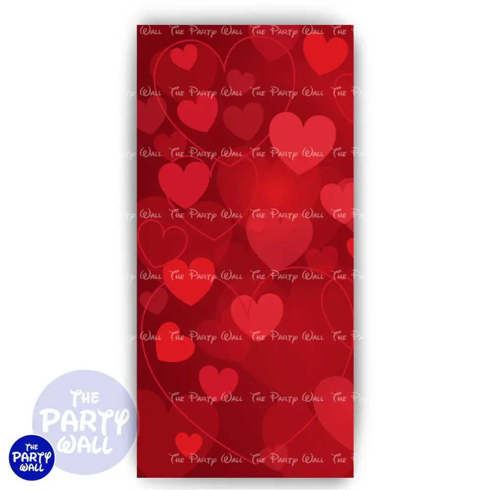 San Valentín - Funda para mampara de punta redonda o rectangular The Party Wall