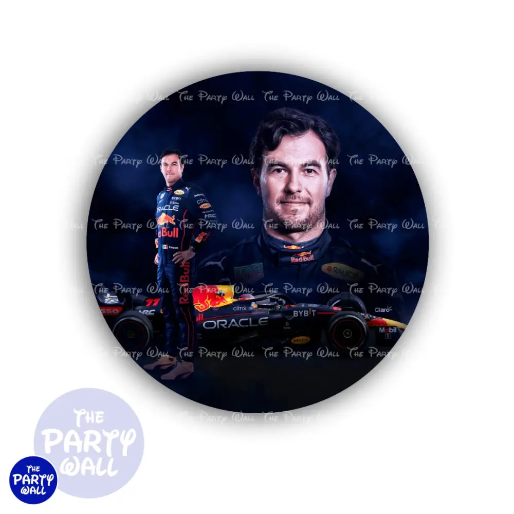Sergio Pérez F1 - Funda para mampara circular The Party Wall