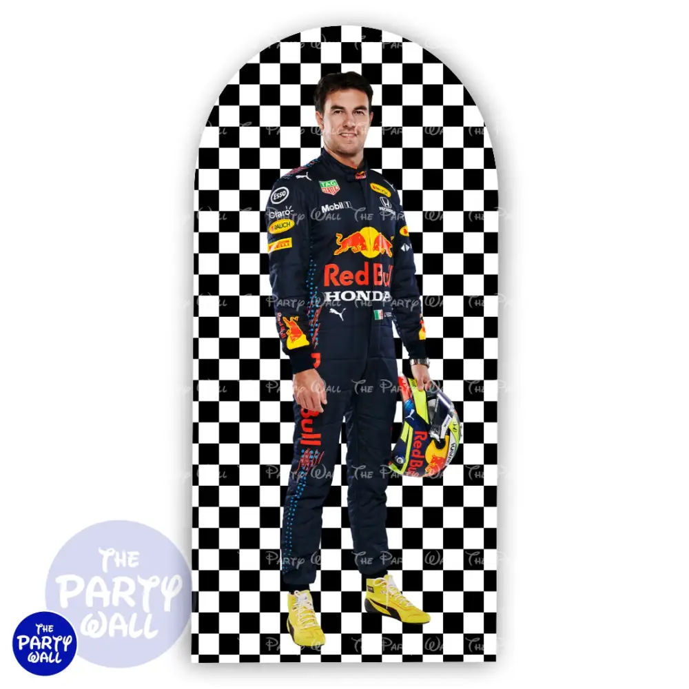 Sergio Pérez F1 - Funda para mampara de punta redonda o rectangular The Party Wall