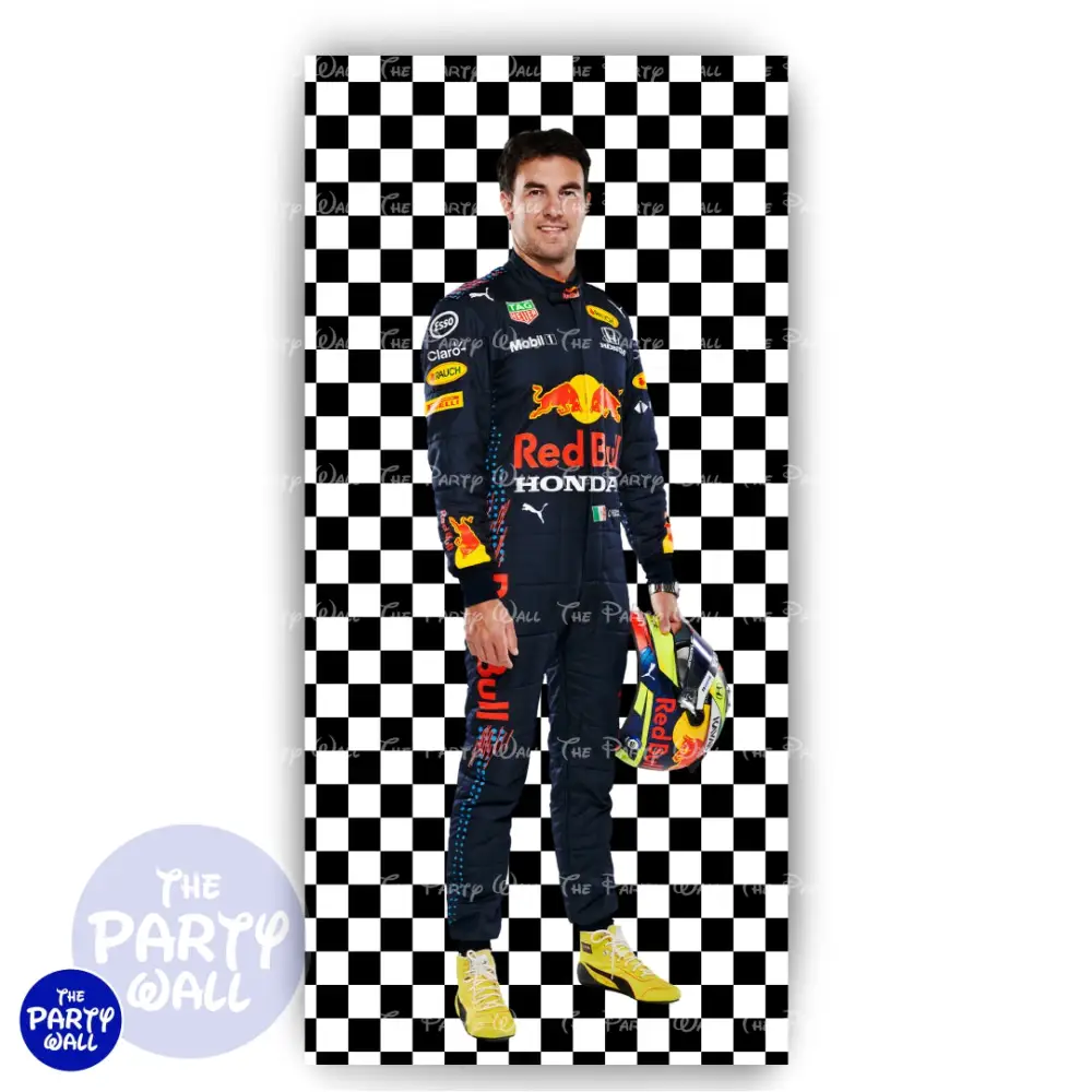 Sergio Pérez F1 - Funda para mampara de punta redonda o rectangular The Party Wall