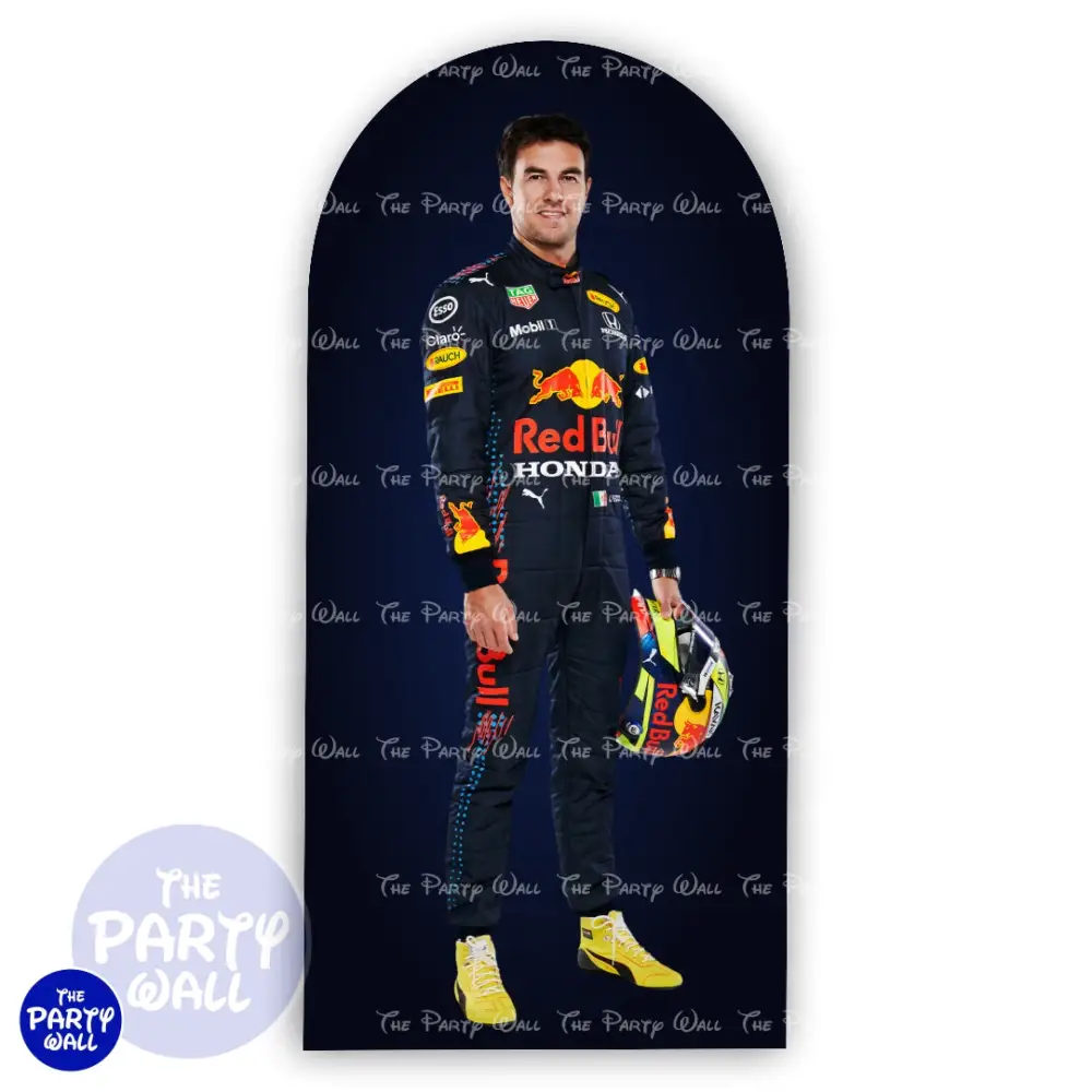 Sergio Pérez F1 - Funda para mampara de punta redonda o rectangular The Party Wall