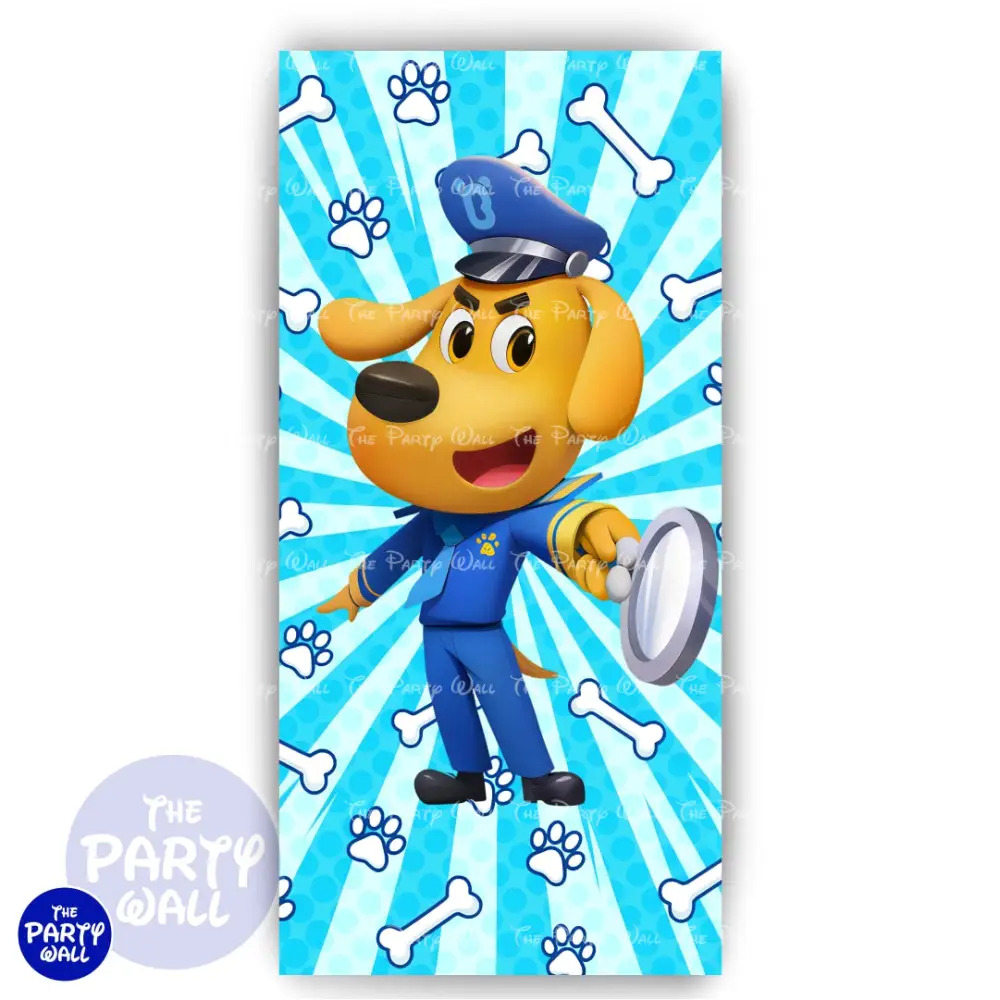 Sheriff Labrador - Funda para mampara de punta redonda o rectangular The Party Wall