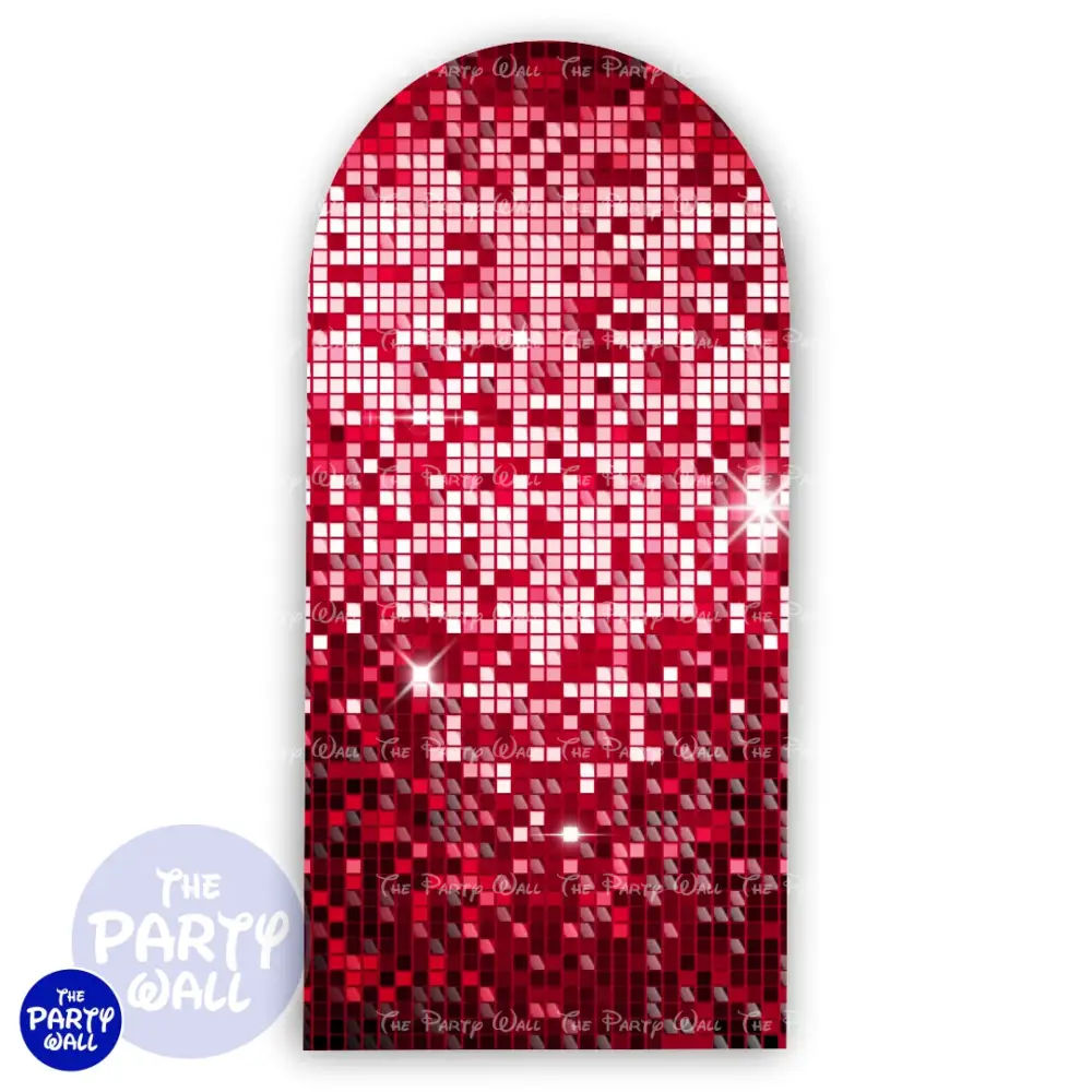 Shimmer Wall - Funda para mampara de punta redonda o rectangular The Party Wall