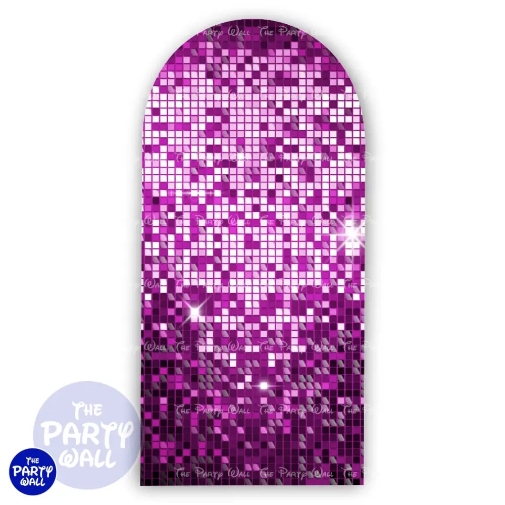 Shimmer Wall - Funda para mampara de punta redonda o rectangular The Party Wall
