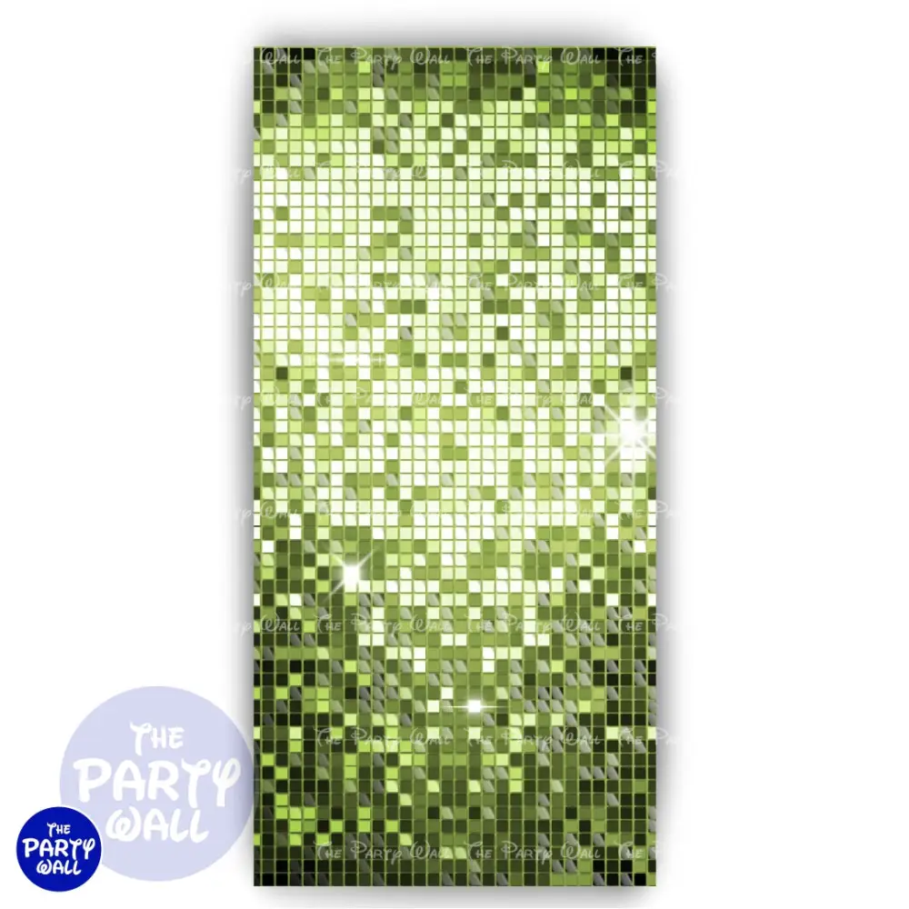 Shimmer Wall - Funda para mampara de punta redonda o rectangular The Party Wall