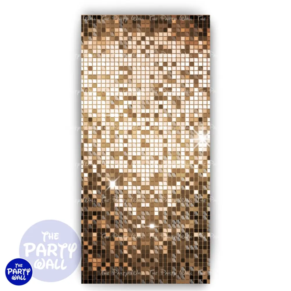 Shimmer Wall - Funda para mampara de punta redonda o rectangular The Party Wall