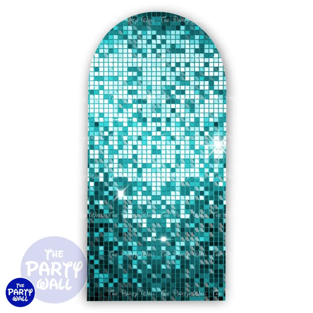 Shimmer Wall - Funda para mampara de punta redonda o rectangular The Party Wall