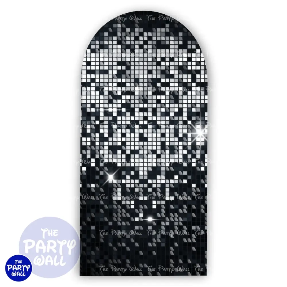 Shimmer Wall - Funda para mampara de punta redonda o rectangular The Party Wall