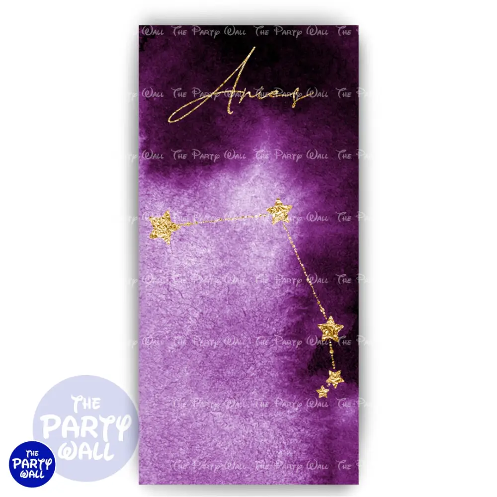 Signos Zodiacales - Funda para mampara de punta redonda o rectangular The Party Wall
