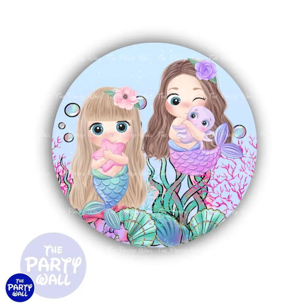 Sirenas Cute - Funda para mamá circular The Party Wall