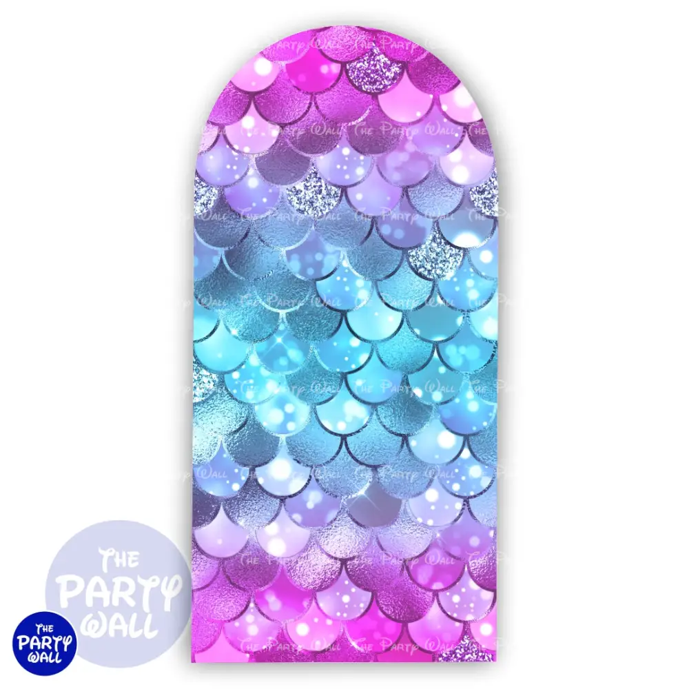 Sirenas Cute - Funda para mampara de punta redonda o rectangular The Party Wall