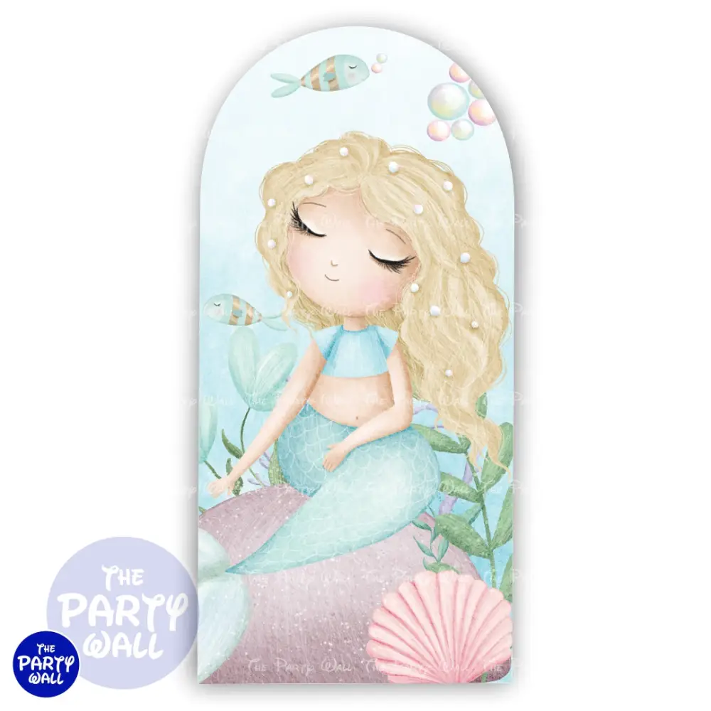 Sirenas Cute - Funda para mampara de punta redonda o rectangular The Party Wall