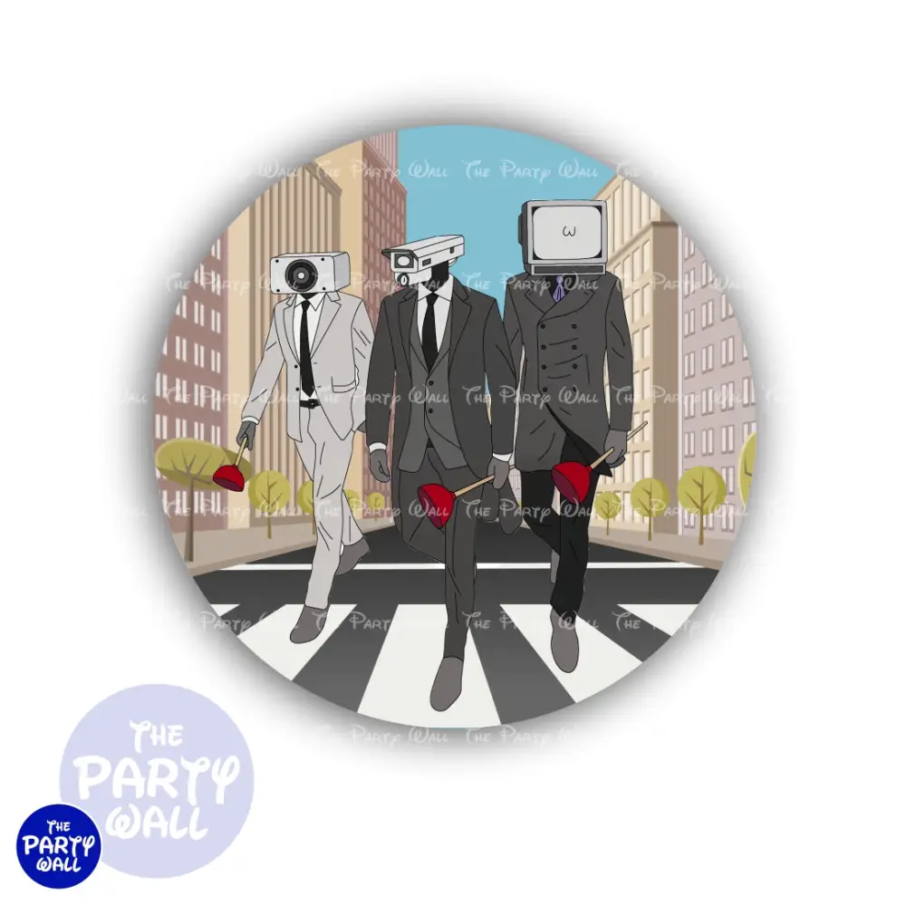 Skibidi WC - Funda para mampara circular The Party Wall
