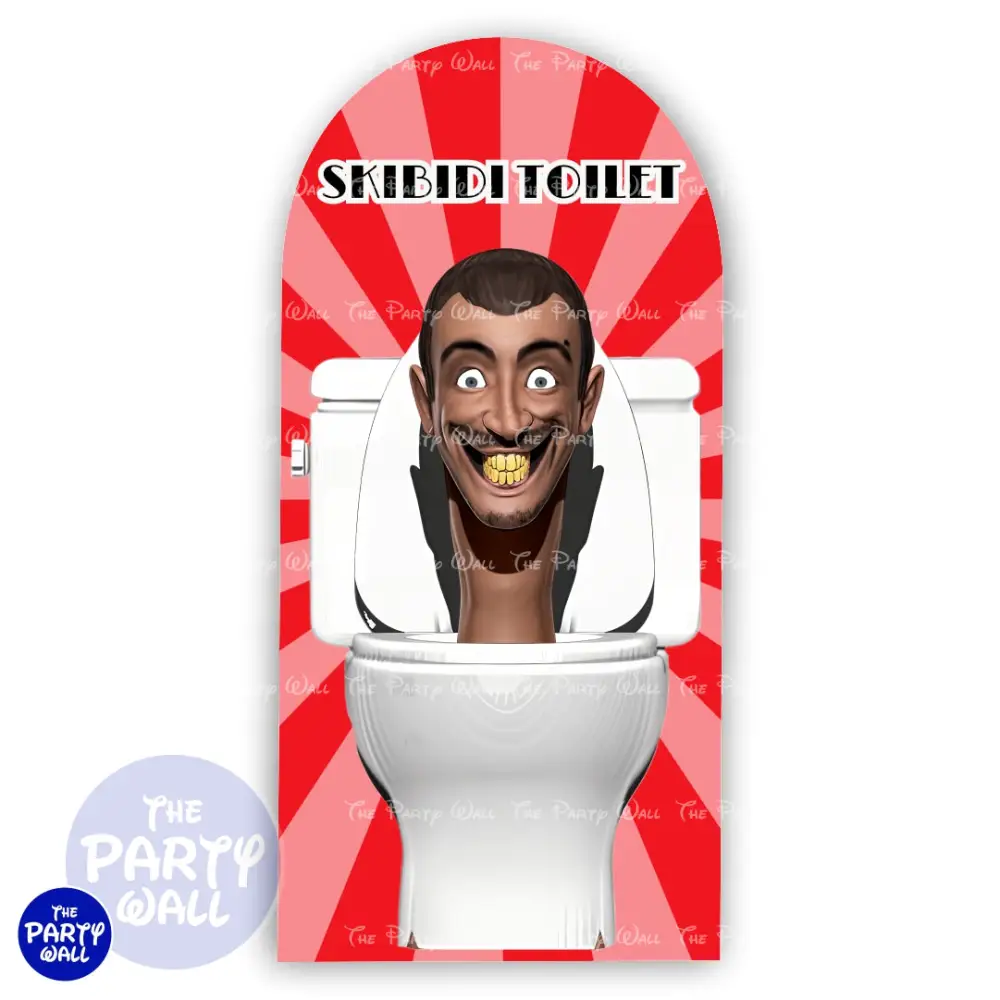 Skibidi Toilet - Funda para mampara de punta redonda o rectangular The Party Wall