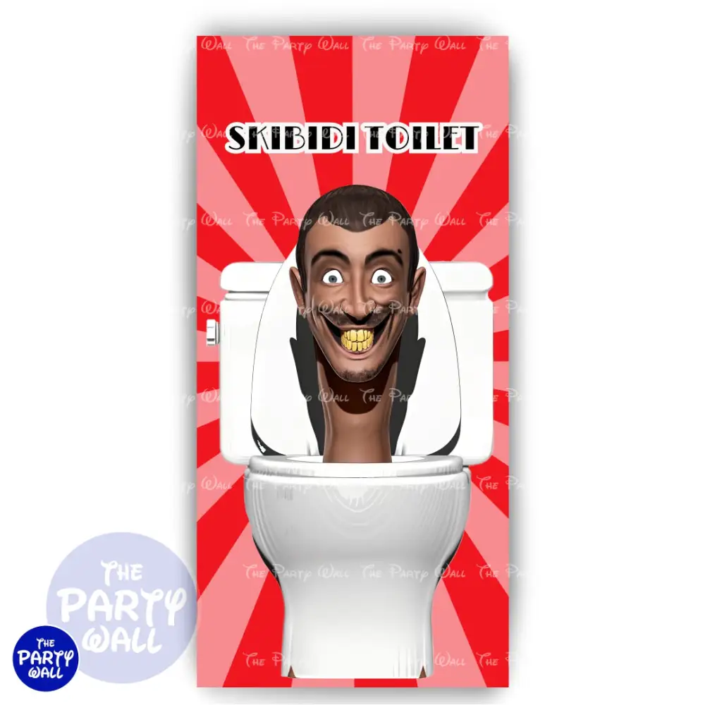 Skibidi Toilet - Funda para mampara de punta redonda o rectangular The Party Wall