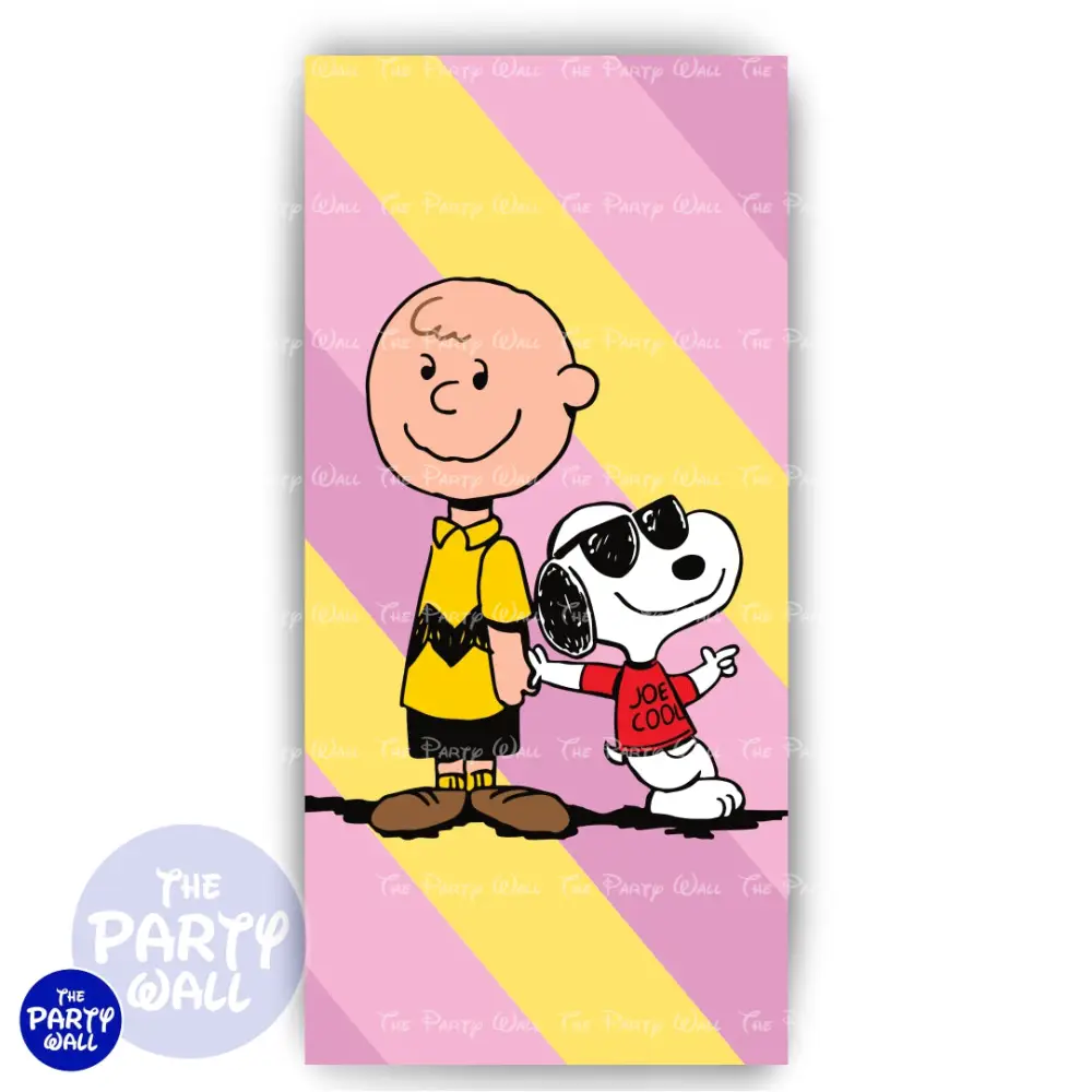 Snoopy - Funda para mampara de punta redonda o rectangular The Party Wall