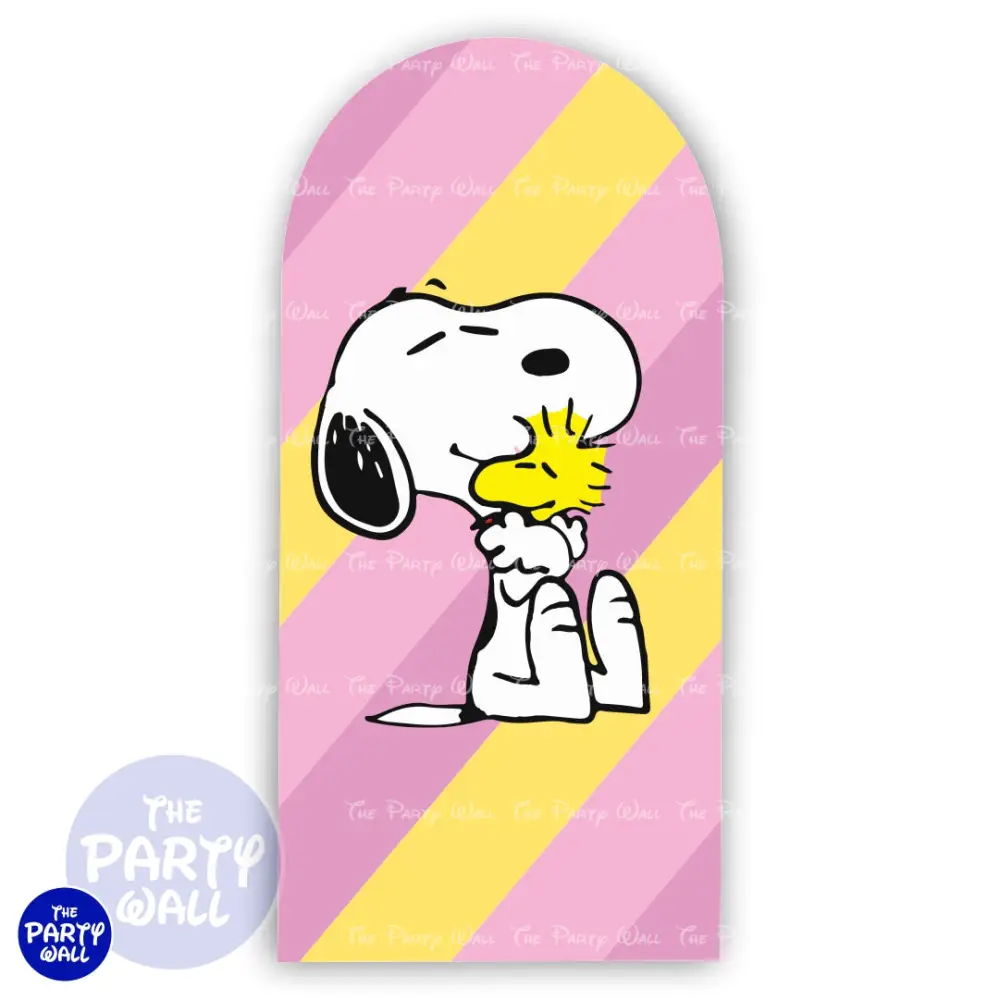 Snoopy - Funda para mampara de punta redonda o rectangular The Party Wall