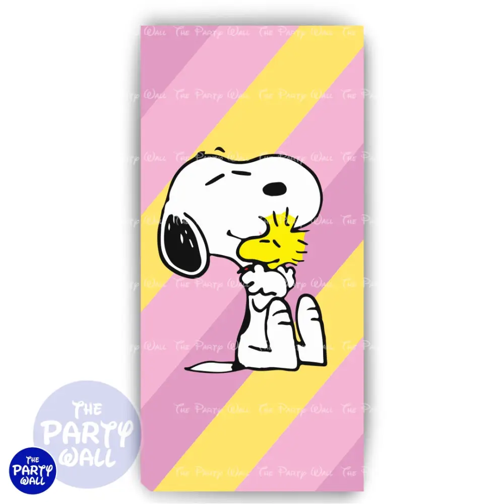 Snoopy - Funda para mampara de punta redonda o rectangular The Party Wall